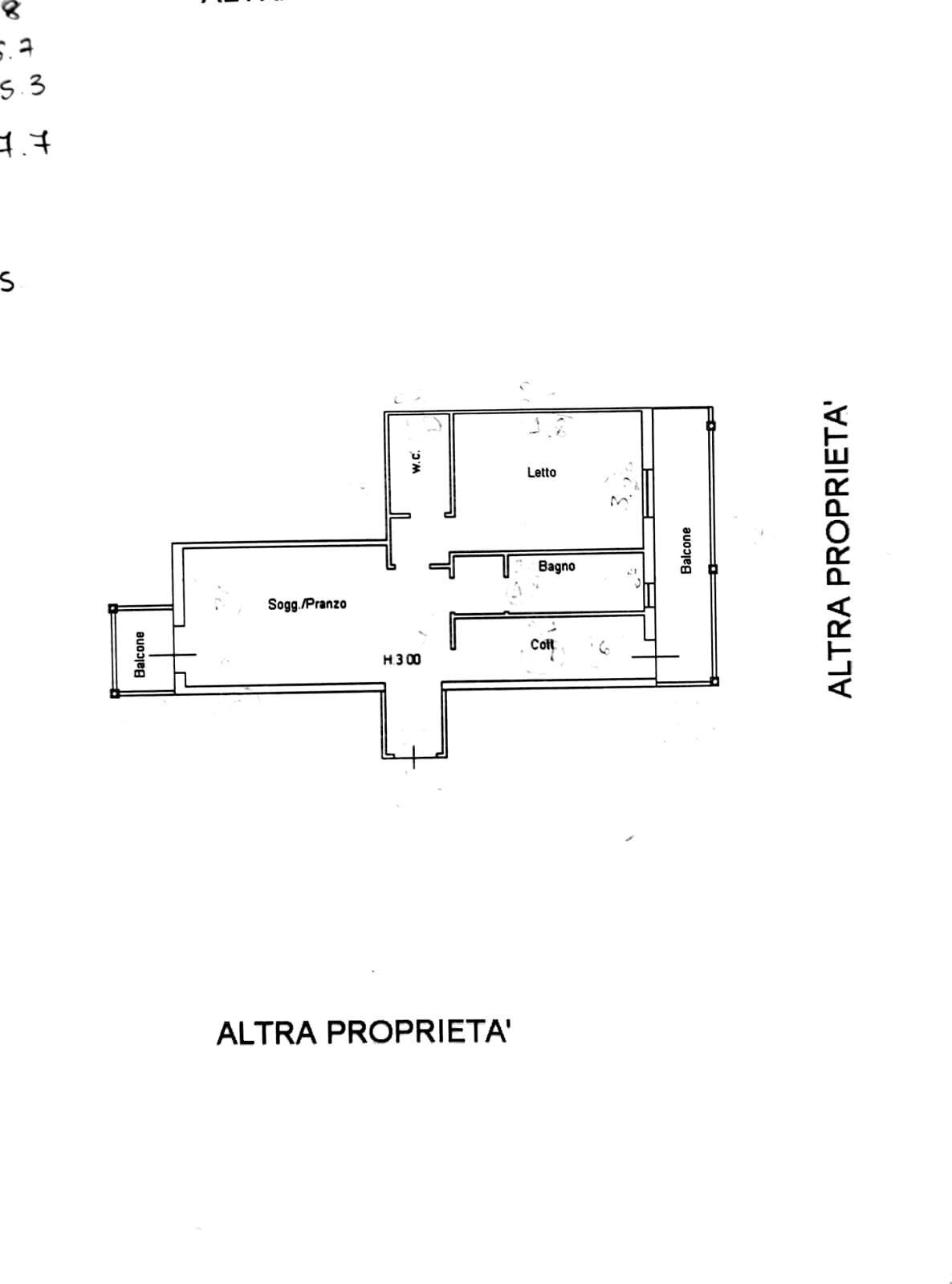 Foto 59 - Trilocale corso italia, Gallipoli - planimetria 1
