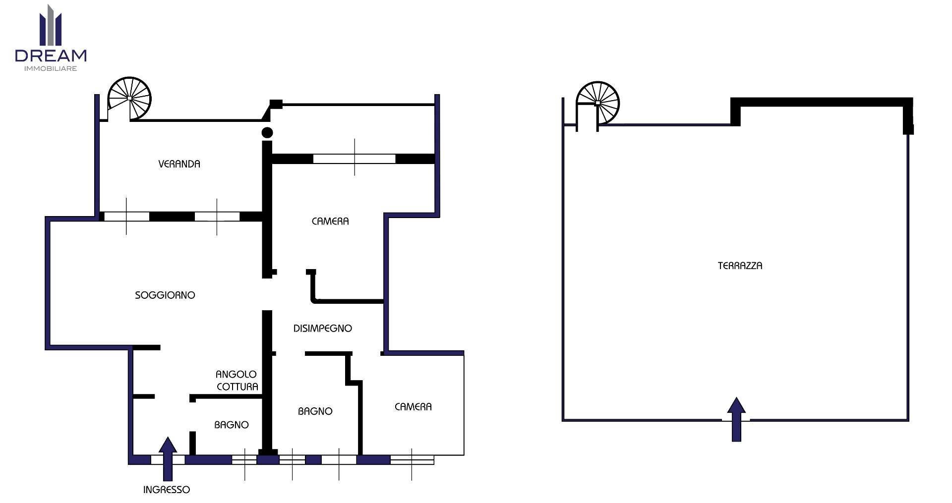 Foto 33 - Trilocale via Serchio, Quartu Sant'Elena - planimetria 1