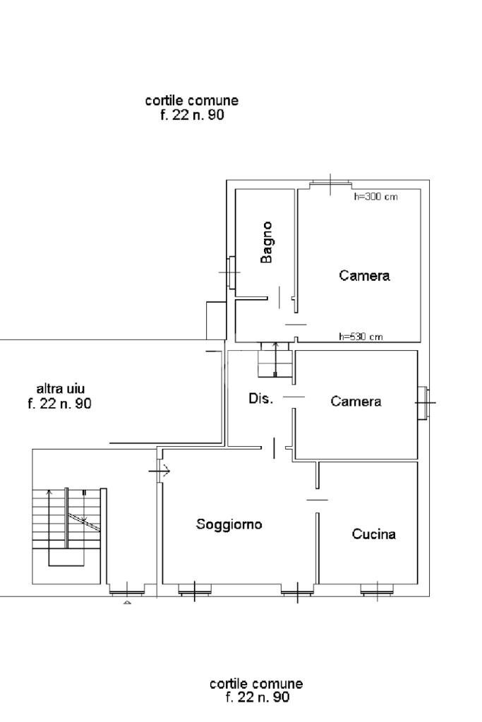 Quadrilocale Fratelli giordano, Chieri - planimetria 1