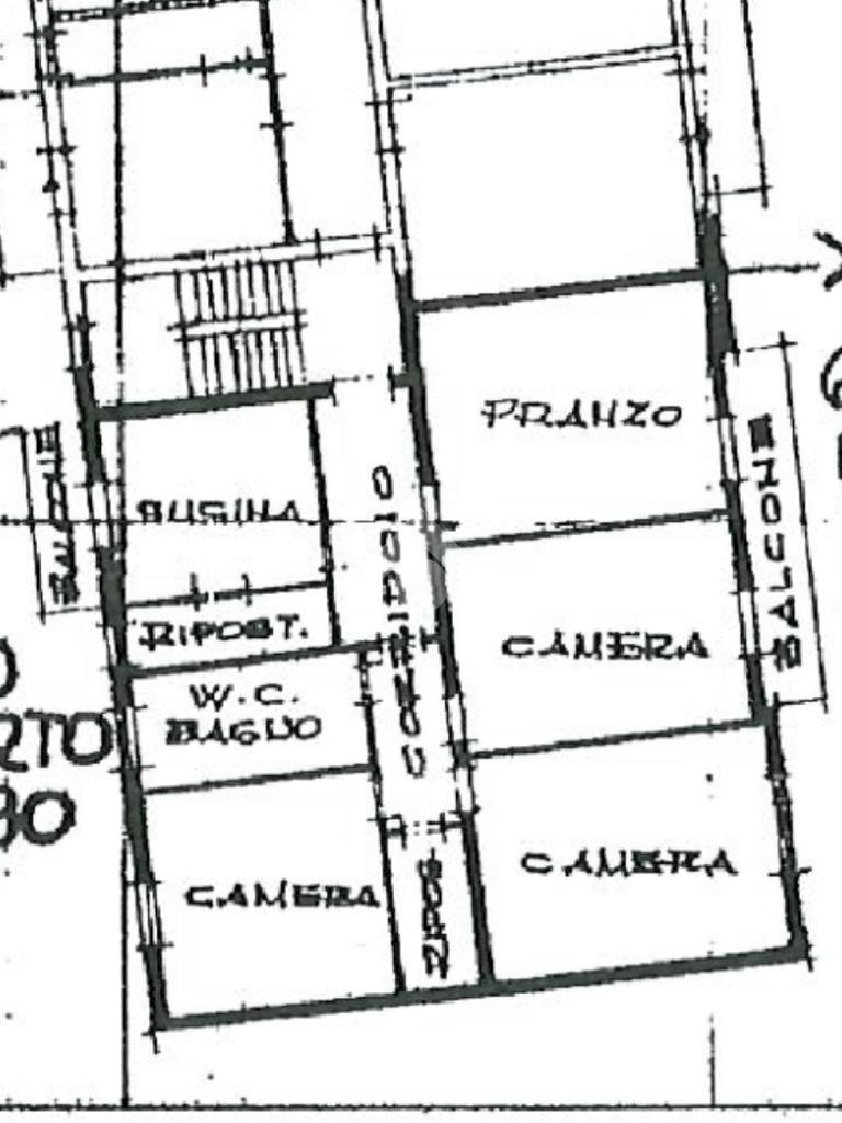 Four-room apartment Largo Carlo Ghibellini, Pavullo nel Frignano - floor plans 1