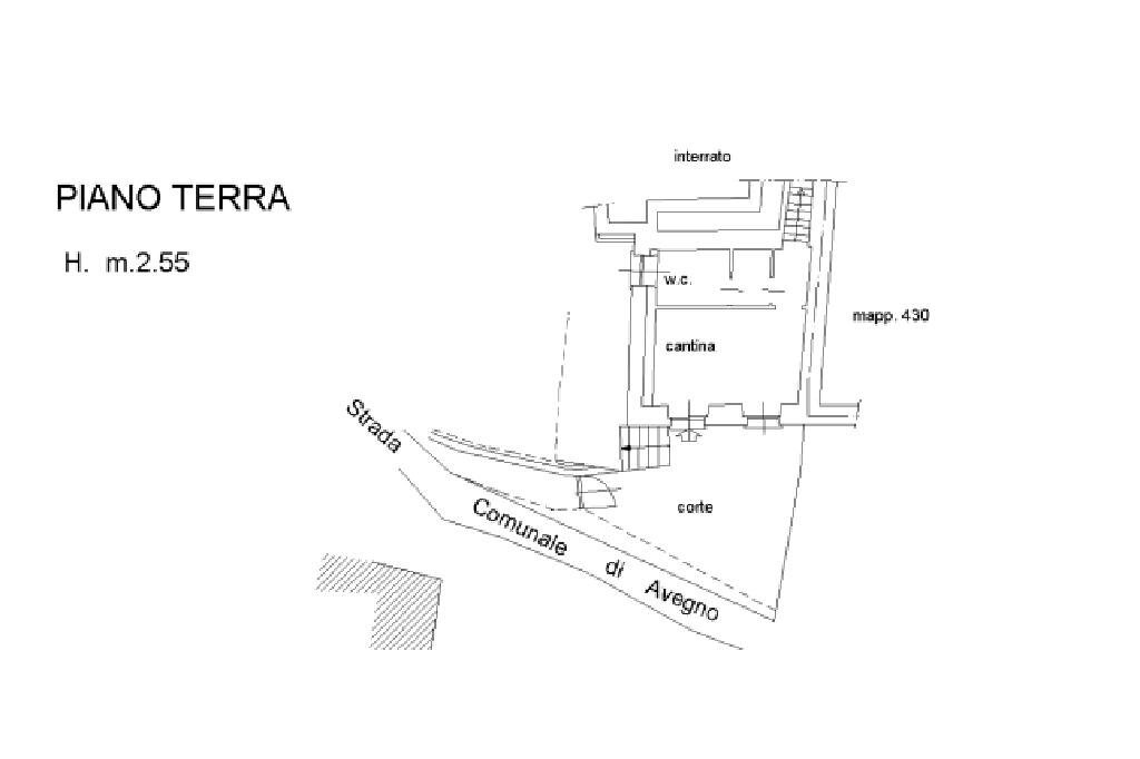 Semi-detached house Passo Soprano, Avegno - floor plans 1