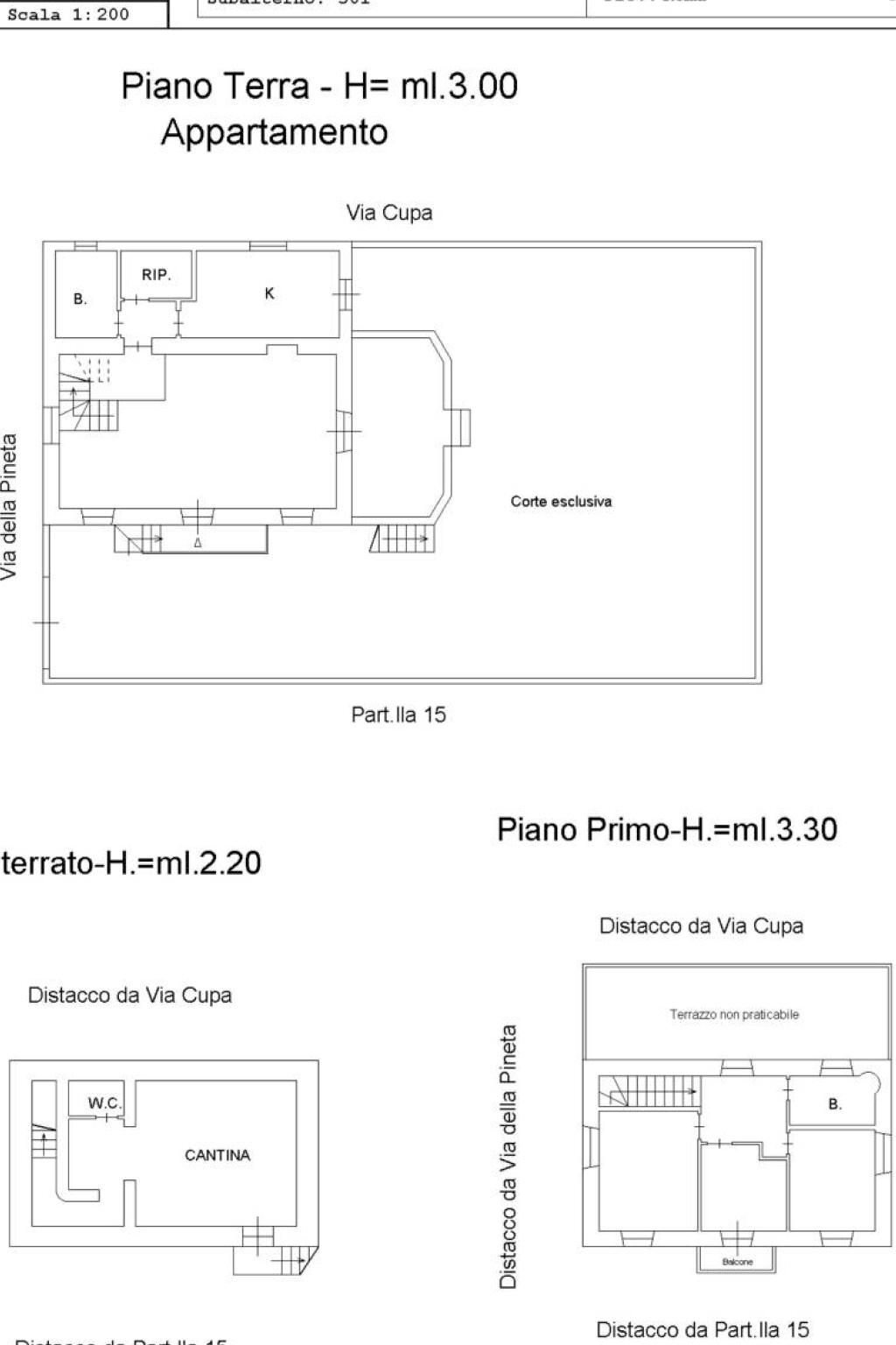 Villa via della Pineta, 12, Anzio - planimetria 1