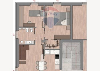 Pianta 2D - Trilocale VIA DELLE GRAZIE
 
21, Albuzzano - foto 1