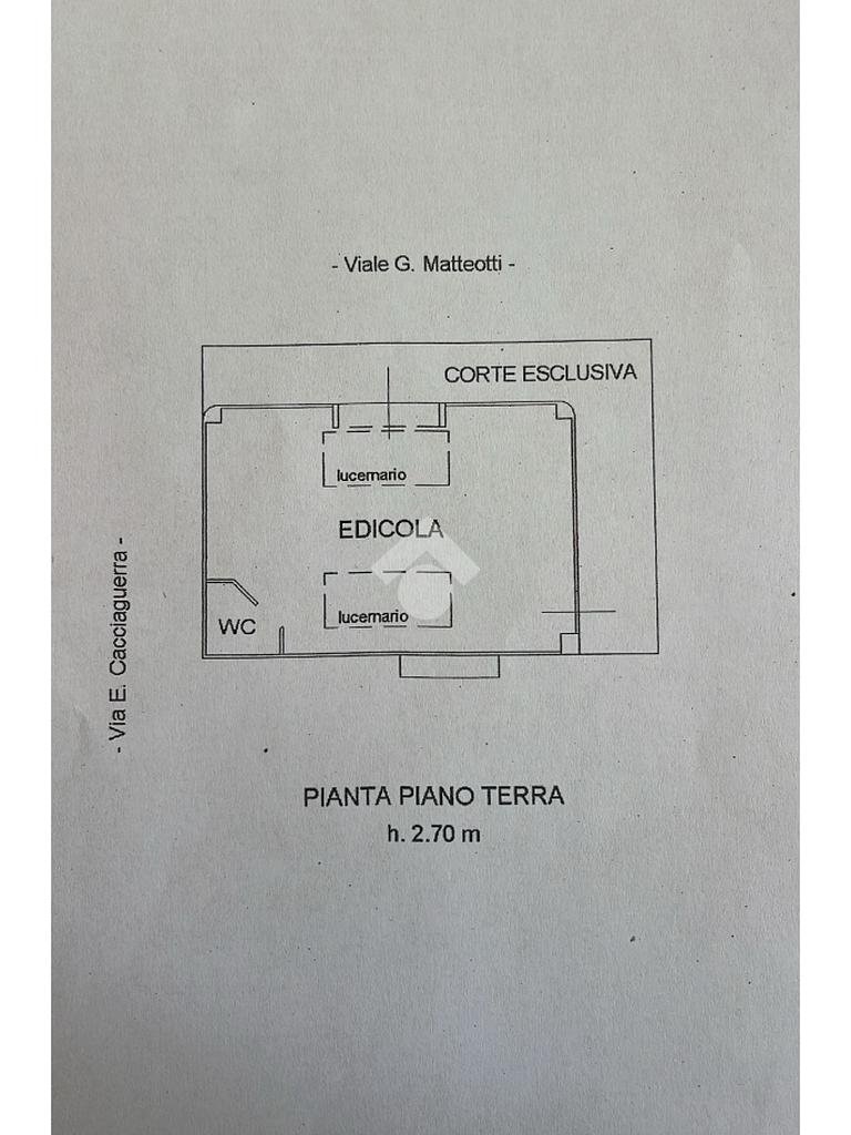 Monolocale Via G. Matteotti, Cesena - planimetria 1