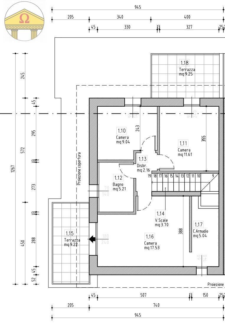 Foto 13 - Semi-detached house Volpago del Montello - floor plans 1