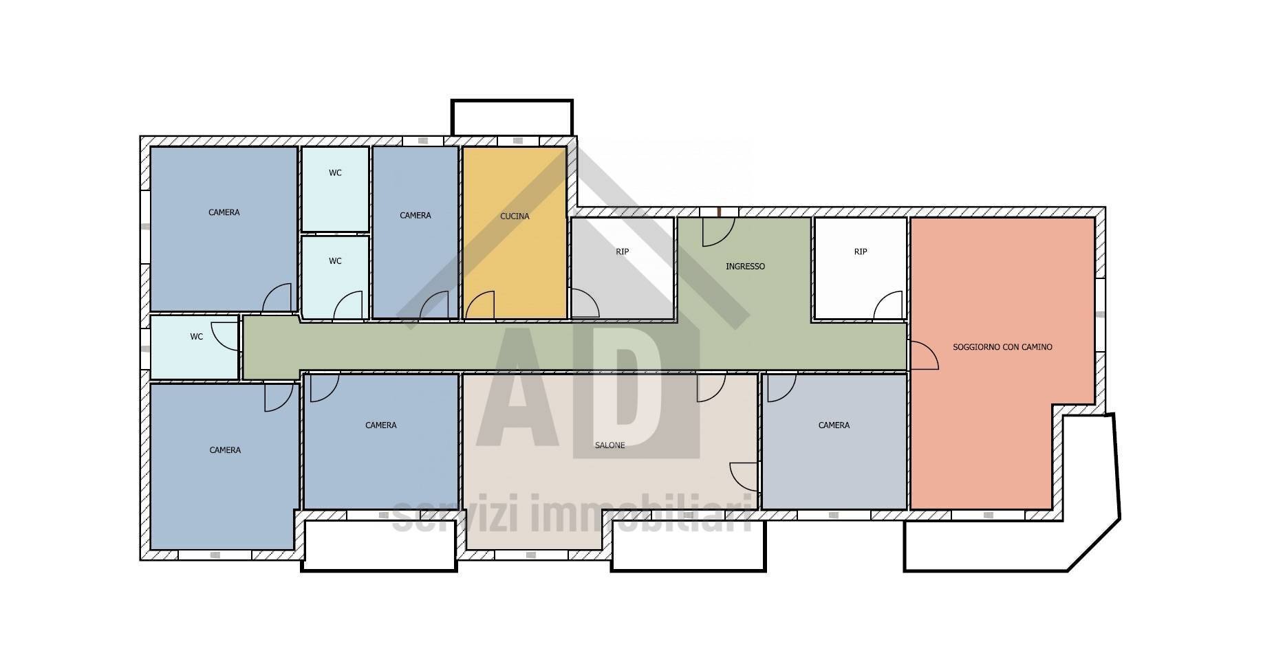 Foto 61 - Appartamento via Domenico Frugiuele
 
66, Cosenza - planimetria 1