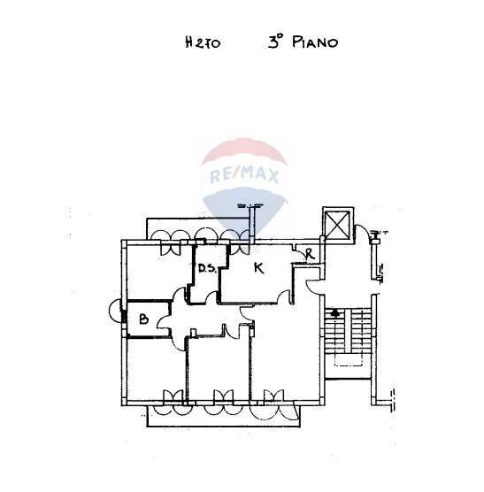 Pianta 2D - Quadrilocale Via Pietro Novelli
 
38, Caltagirone - planimetria 1