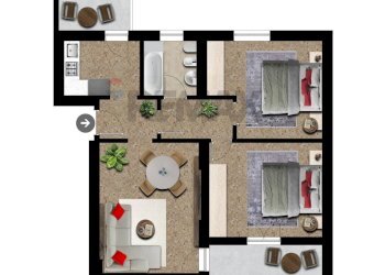 Pianta 2D - Trilocale Costa Volpino - foto 8