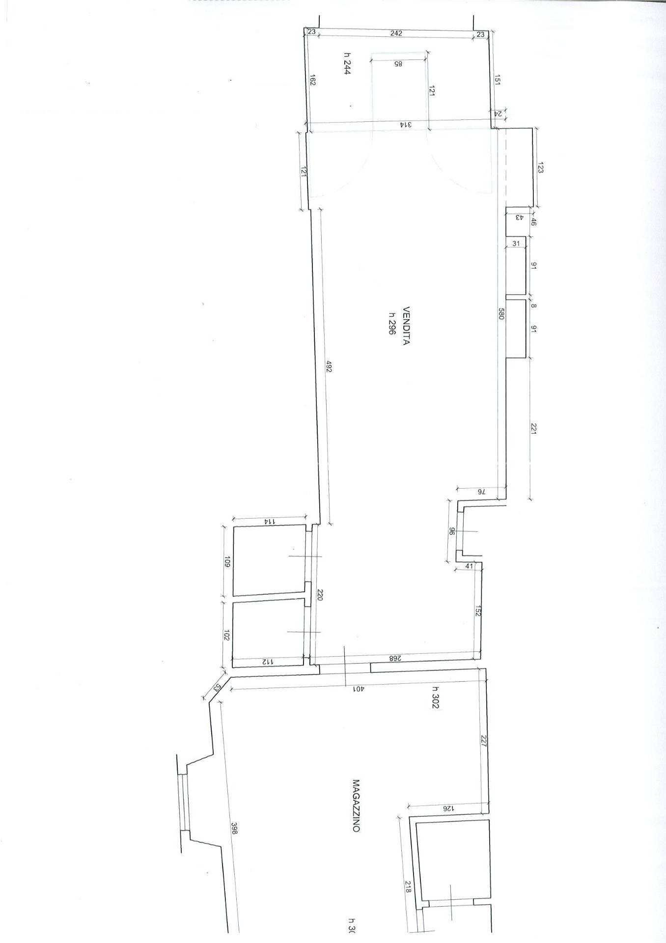 Foto 11 - Attività Commerciale Piazza  Garibaldi, Pisa - planimetria 1