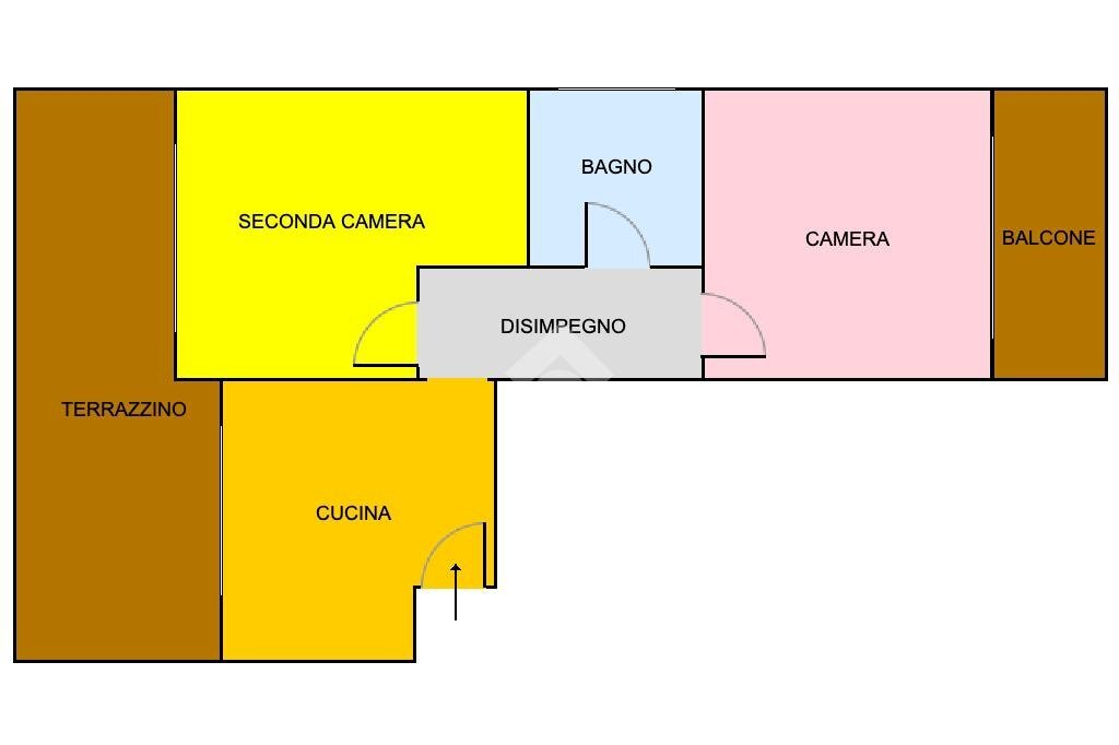 Three-room apartment Corso Potenza, Torino (neighborhood Lucento) - floor plans 1