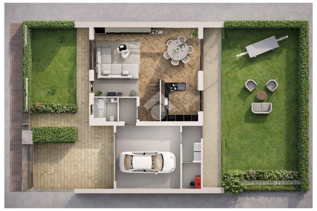 Villa Via Beniamino Franklin, Arconate - planimetria 1