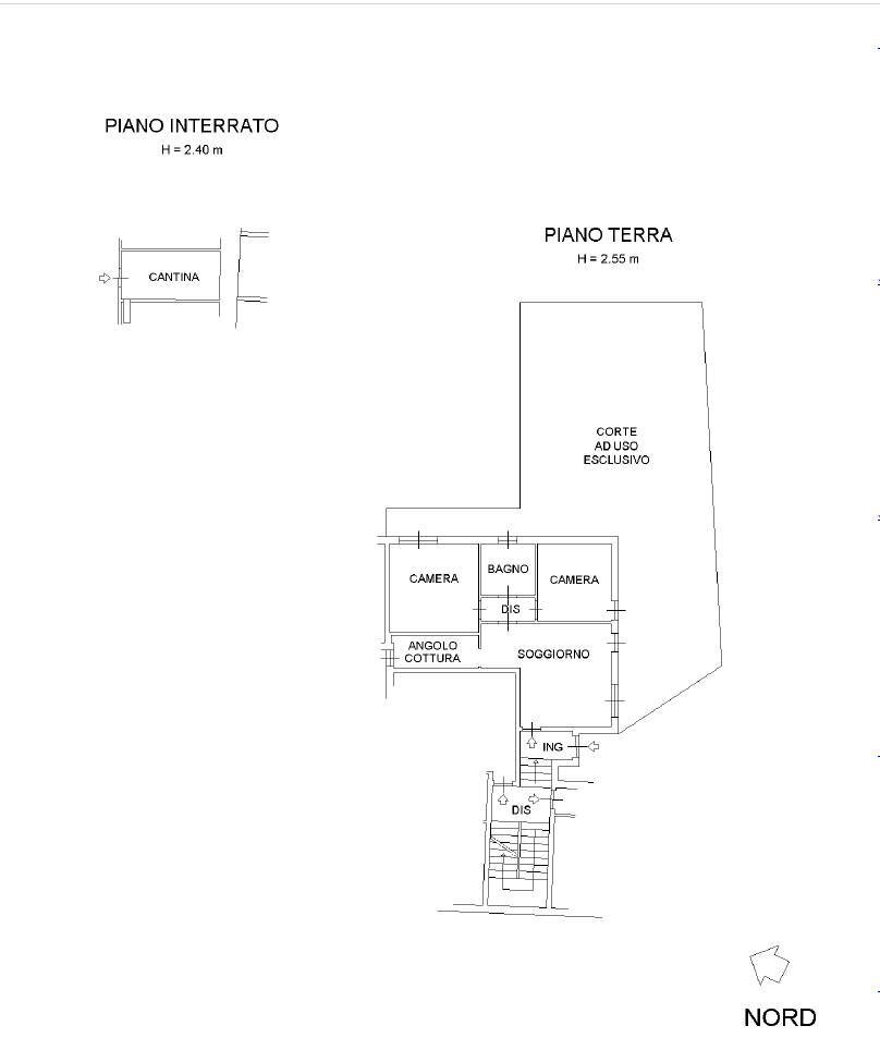 Three-room apartment Via Circonvallazione 11, Verrès - floor plans 1