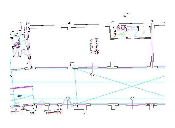 Planimetria locale - Commercial Premises Via XX Settembre - Via Crispi N°31 (Galleria Piunti), San Benedetto del Tronto - floor plans 1