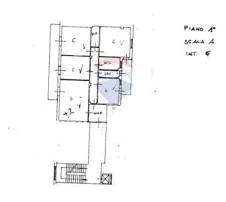 Pianta 2D - Quadrilocale Via Cesare Battisti
 
34, Belpasso - planimetria 1