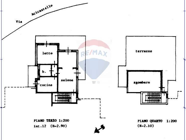 Pianta 2D - Trilocale via acicastello
 
91, Aci Castello - planimetria 1
