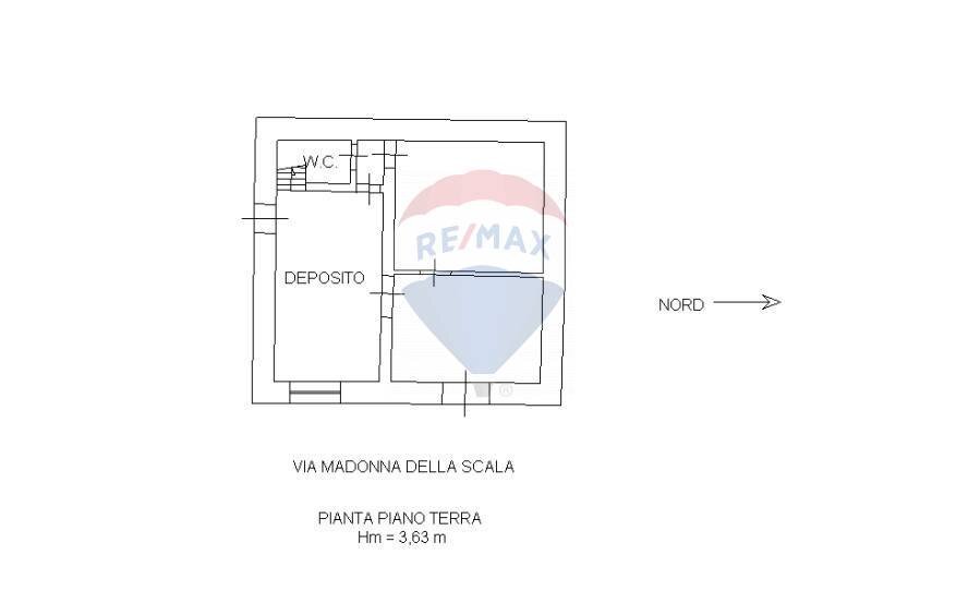 Pianta 2D - Casa indipendente VIA MADONNA DELLA SCALA
 
19, Paterno - planimetria 1