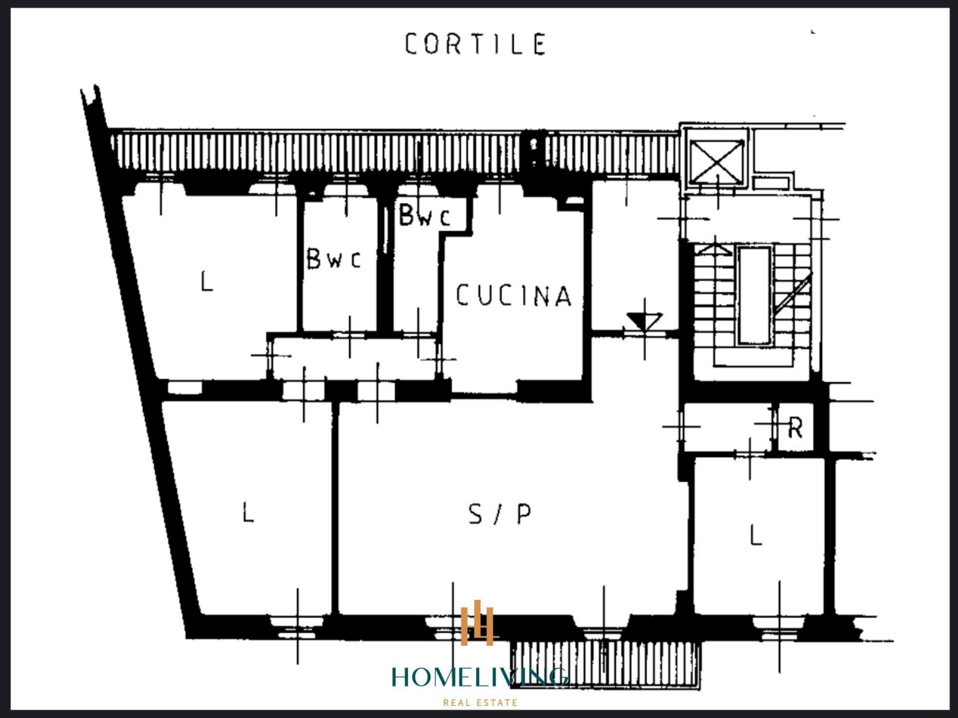 Foto 32 - Quadrilocale piazza baiamonti, Milano - planimetria 1