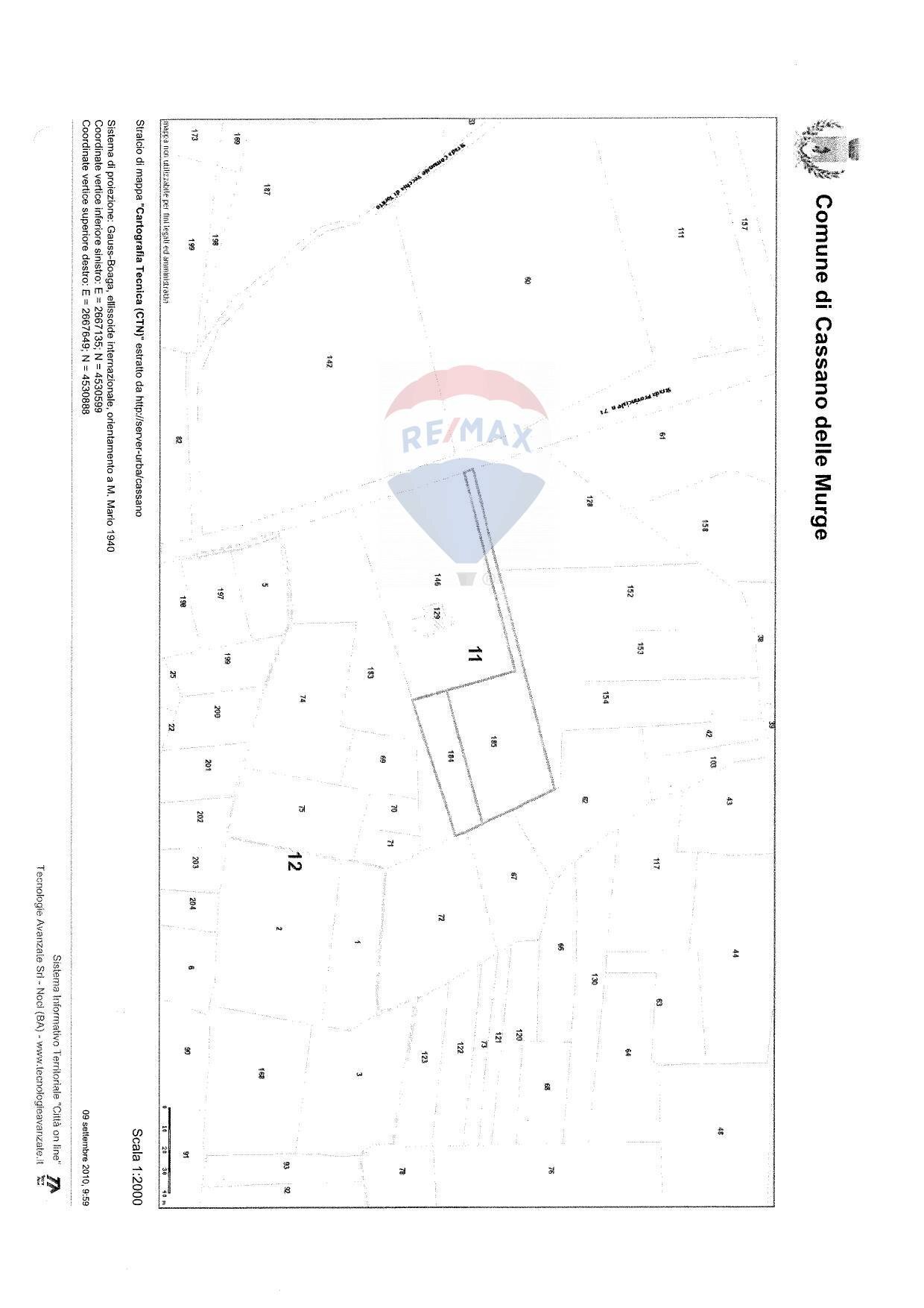 Pianta 2D - Terreno agricolo Strada Provinciale 71, Cassano delle Murge - planimetria 1
