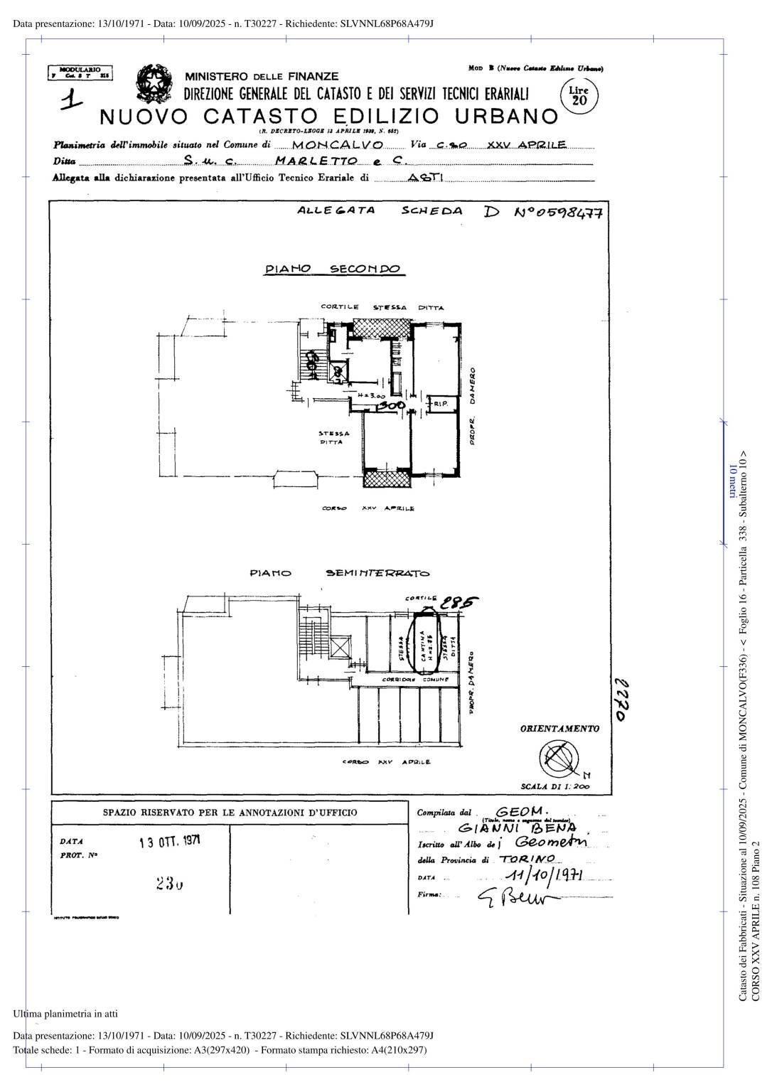 Trilocale Moncalvo - planimetria 1