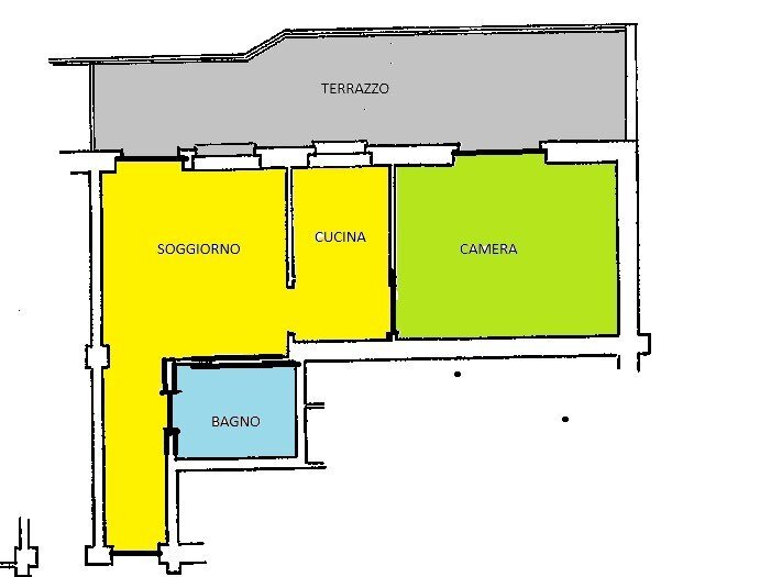 Bilocale Limone Piemonte - planimetria 1