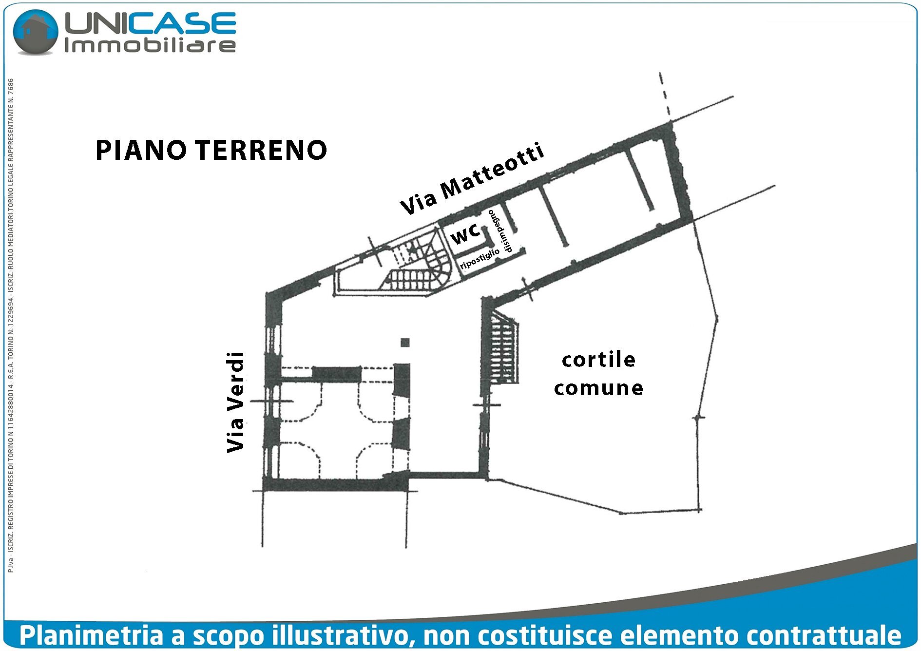 Ufficio Via Giuseppe Verdi, 16, Barge - planimetria 1