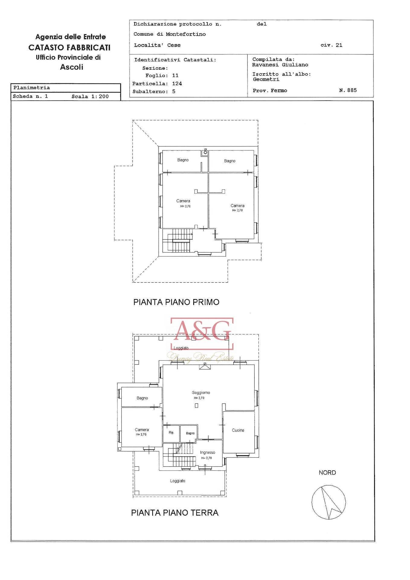 Foto 73 - Villa Località cese, Montefortino - floor plans 1