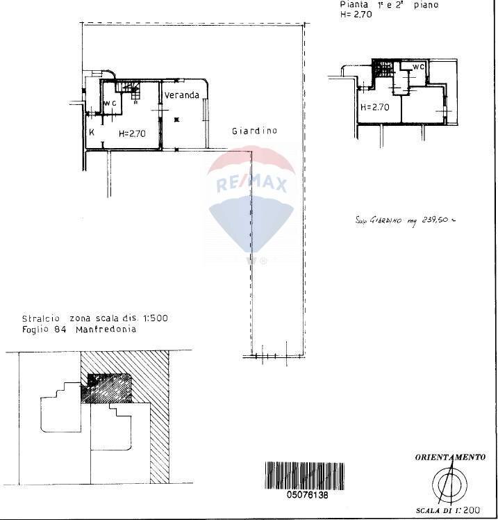 Pianta 2D - Villa Via delle Rose, Manfredonia - planimetria 1