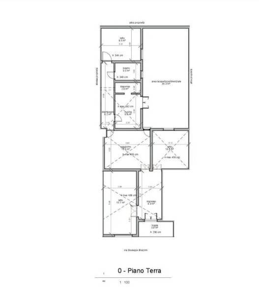 Foto 38 - Casa indipendente Via Mazzini
 
62, Alezio - planimetria 1