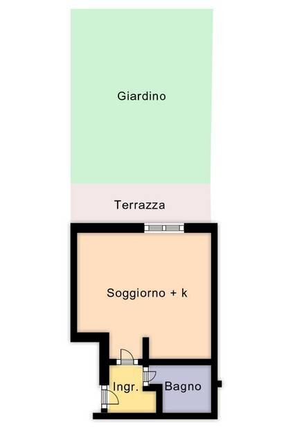 Foto 11 - Monolocale Via Marco Polo, Andora - planimetria 1