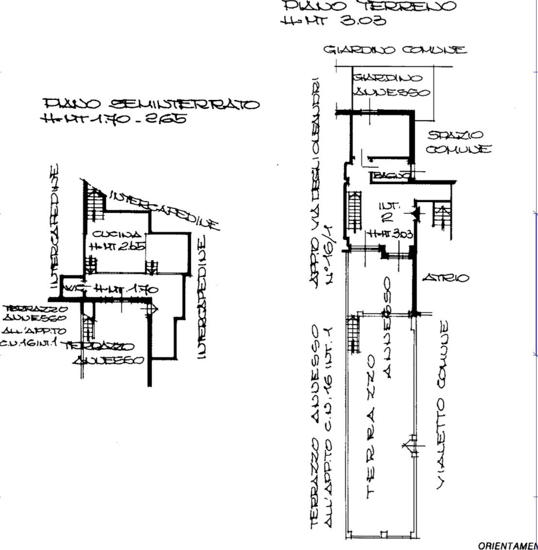 Three-room apartment via degli Oleandri, Varazze - floor plans 1