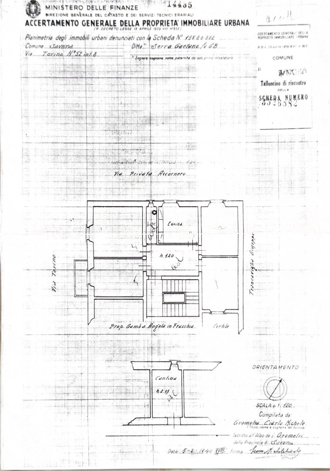 Apartment via Torino, Savona (neighborhood Villapiana) - floor plans 1