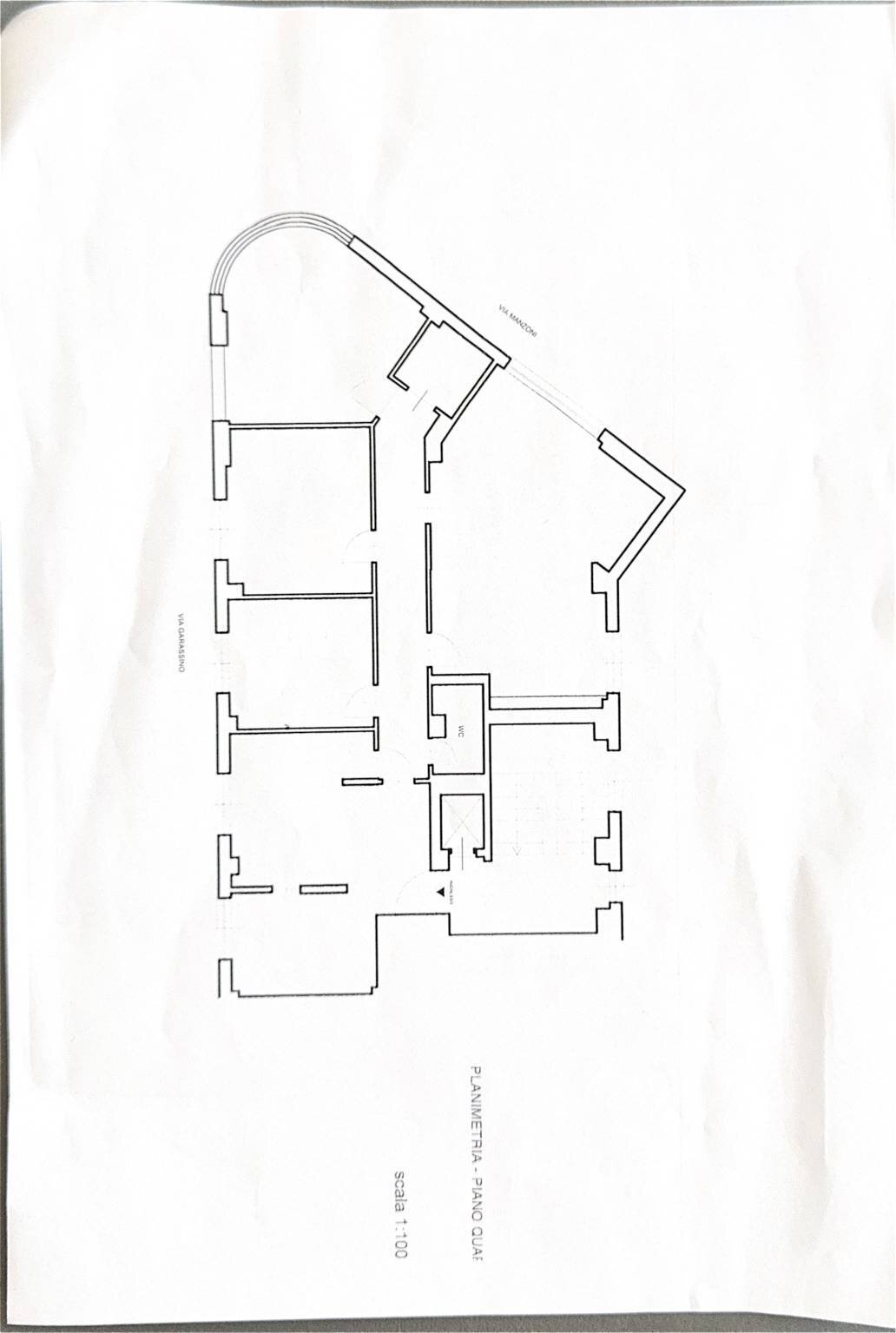 Apartment via Vincenzo e Tommaso Garassino, 2, Savona (neighborhood Centro storico) - floor plans 1