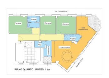 Planimetria - Appartamento via Vincenzo e Tommaso Garassino, 2, Savona (zona Centro storico) - foto 4