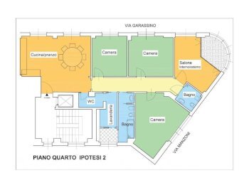 Planimetria - Apartment via Vincenzo e Tommaso Garassino, 2, Savona (neighborhood Centro storico) - photo 5