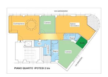 Planimetria - Apartment via Vincenzo e Tommaso Garassino, 2, Savona (neighborhood Centro storico) - photo 6