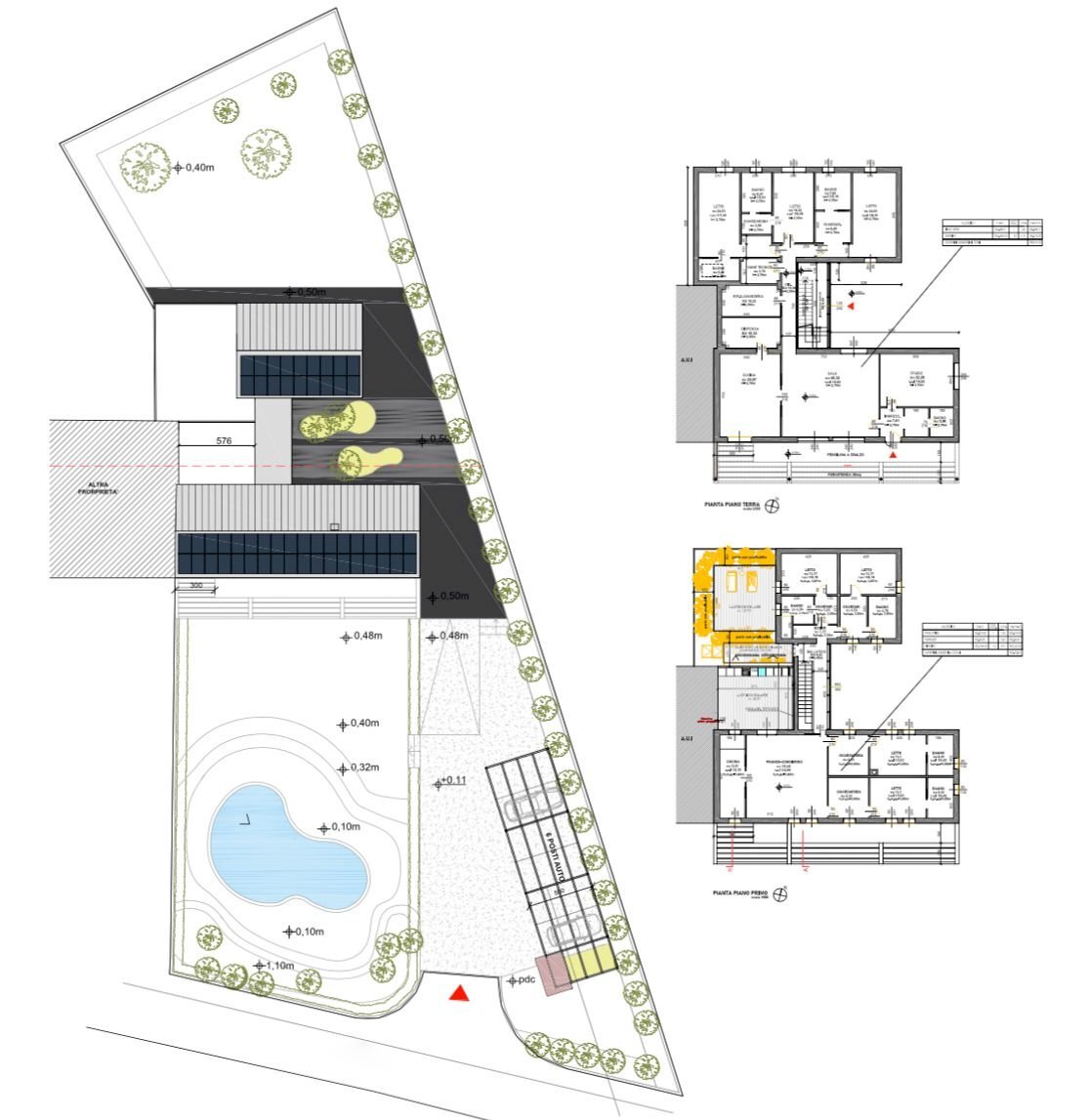 Villa viale Leon Battista Alberti, Ravenna - planimetria 1