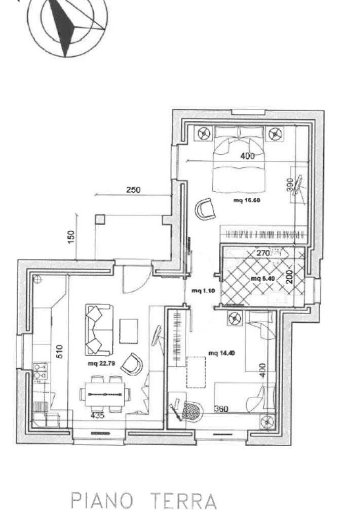 Building land Via XXV Aprile, Casarza Ligure - floor plans 1