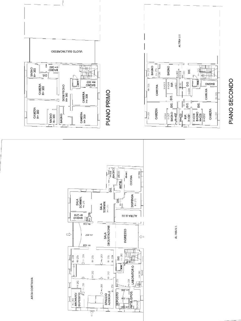 Villa Str. della Fornace, Cavriago - floor plans 1