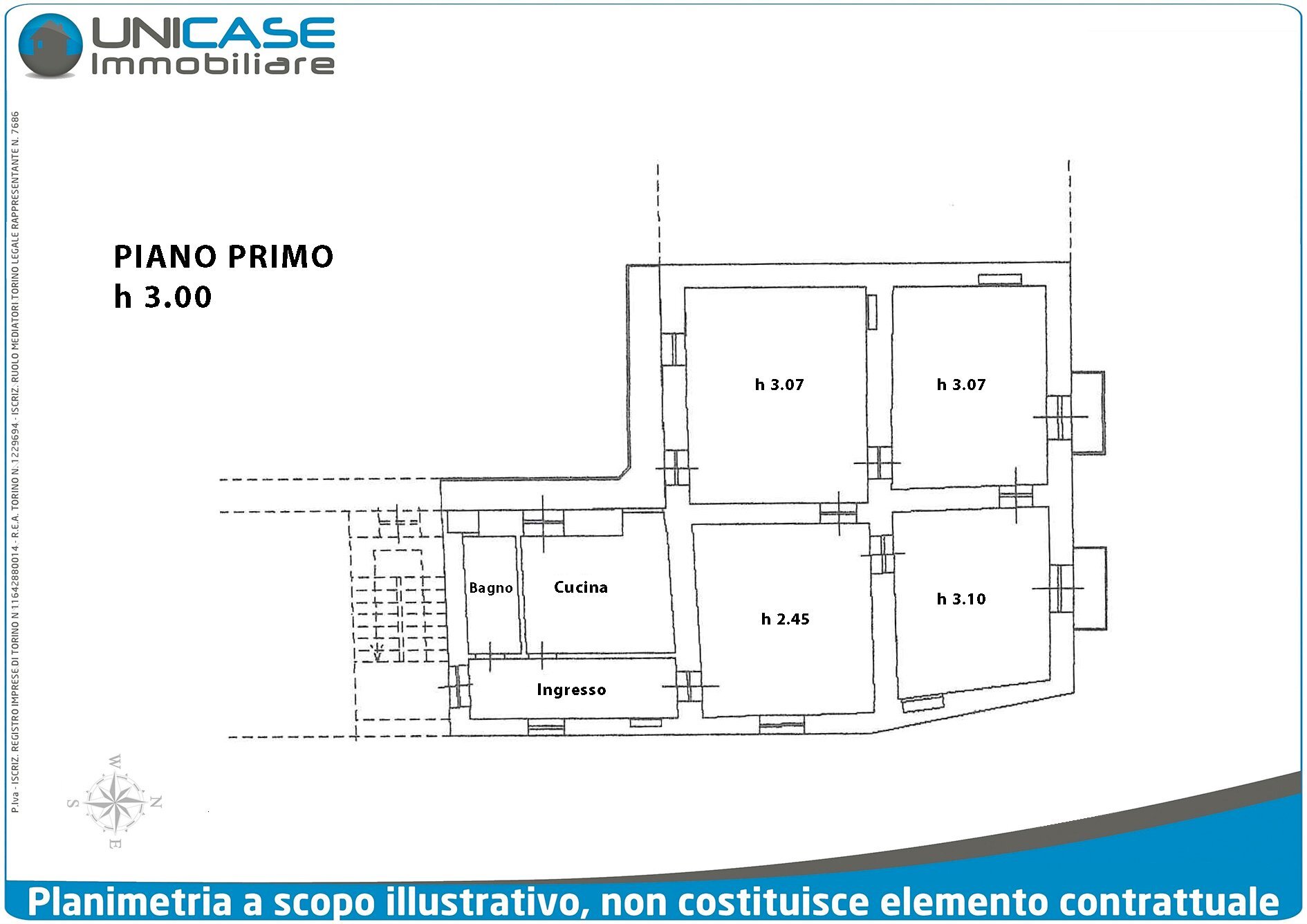 Apartment piazza Garibaldi, Barge - floor plans 1