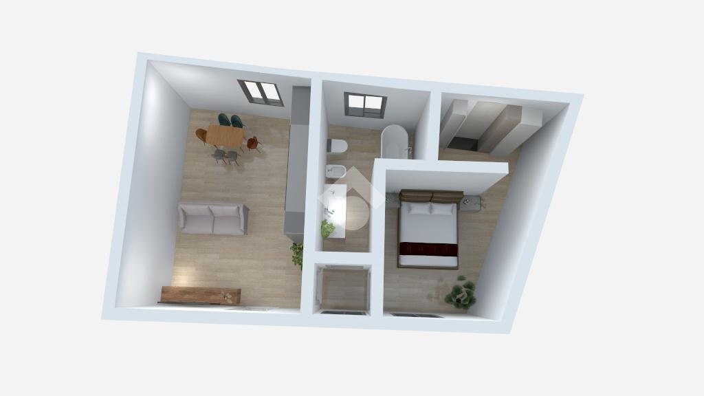 Bilocale Via L. Pascolutti, Ossona - planimetria 1