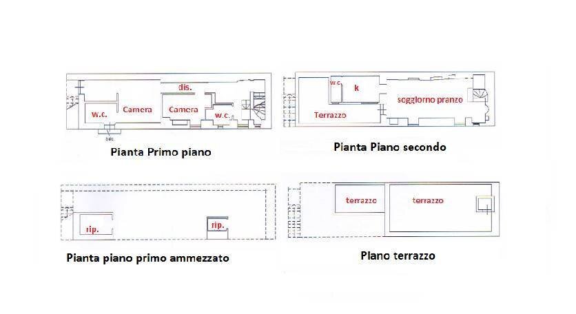 Quadrilocale Via Gaetano De Amico, Cisternino - planimetria 1