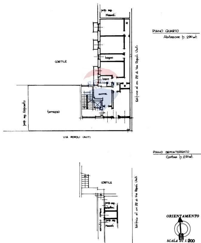 Pianta 2D - Four-room apartment Via Popoli Uniti
 
24, Milano - floor plans 1