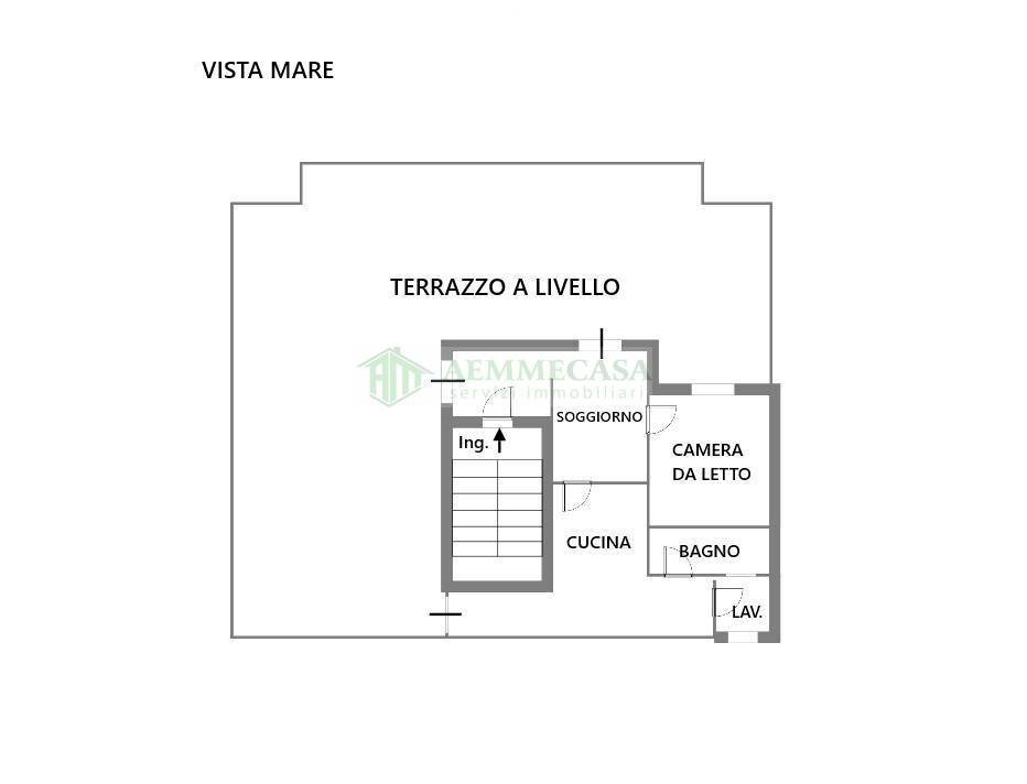 Foto 2 - Bilocale Via Del Bosco
 
306, Catania - planimetria 1