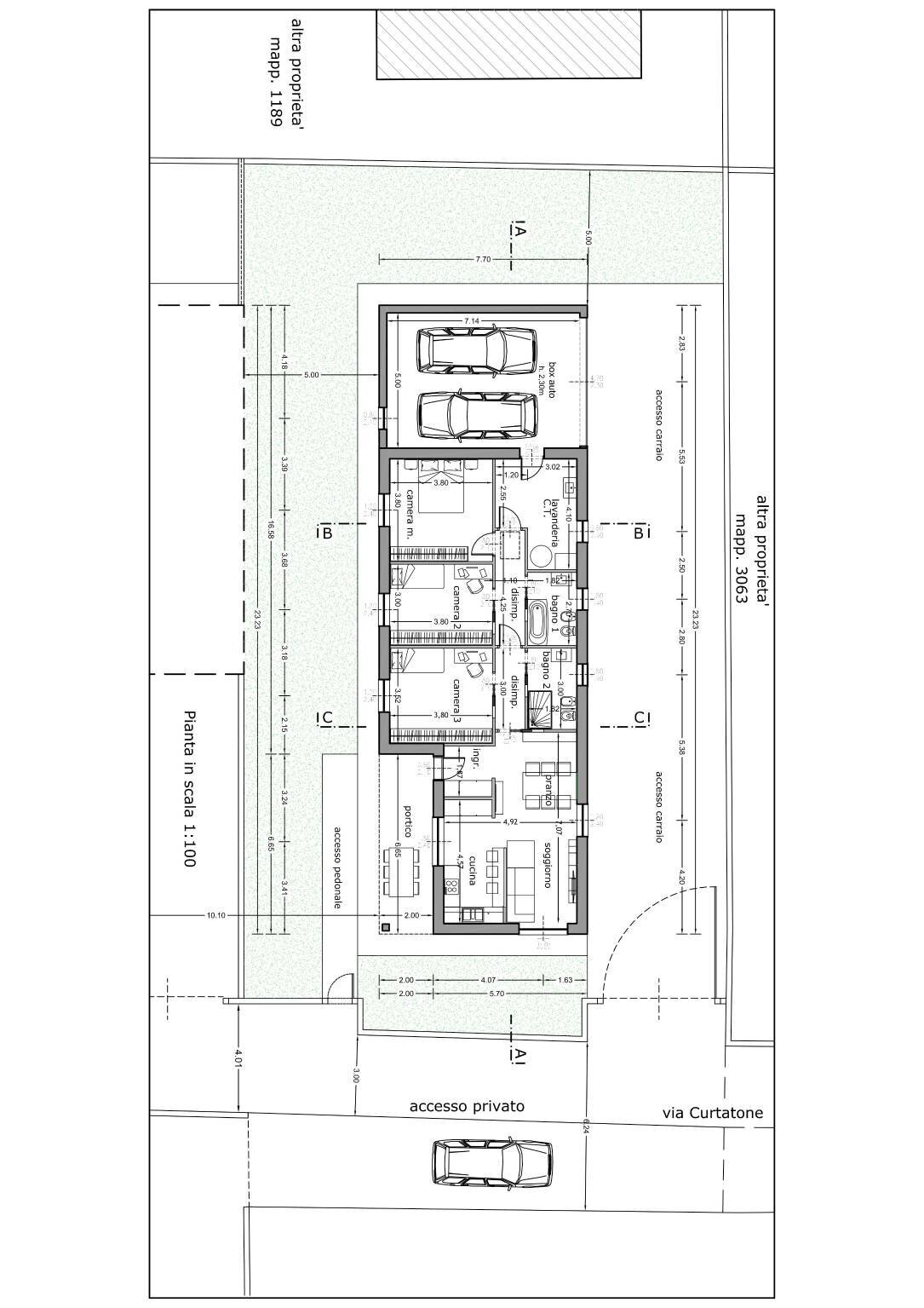 Villa via del Lavoro, Gallarate - floor plans 1