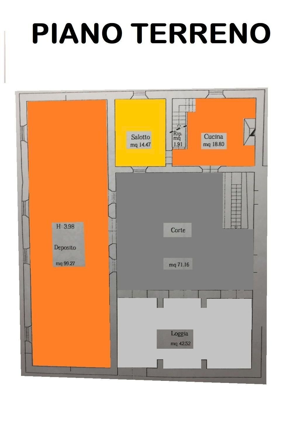 Rustico via di Buriano, Quarrata - planimetria 1
