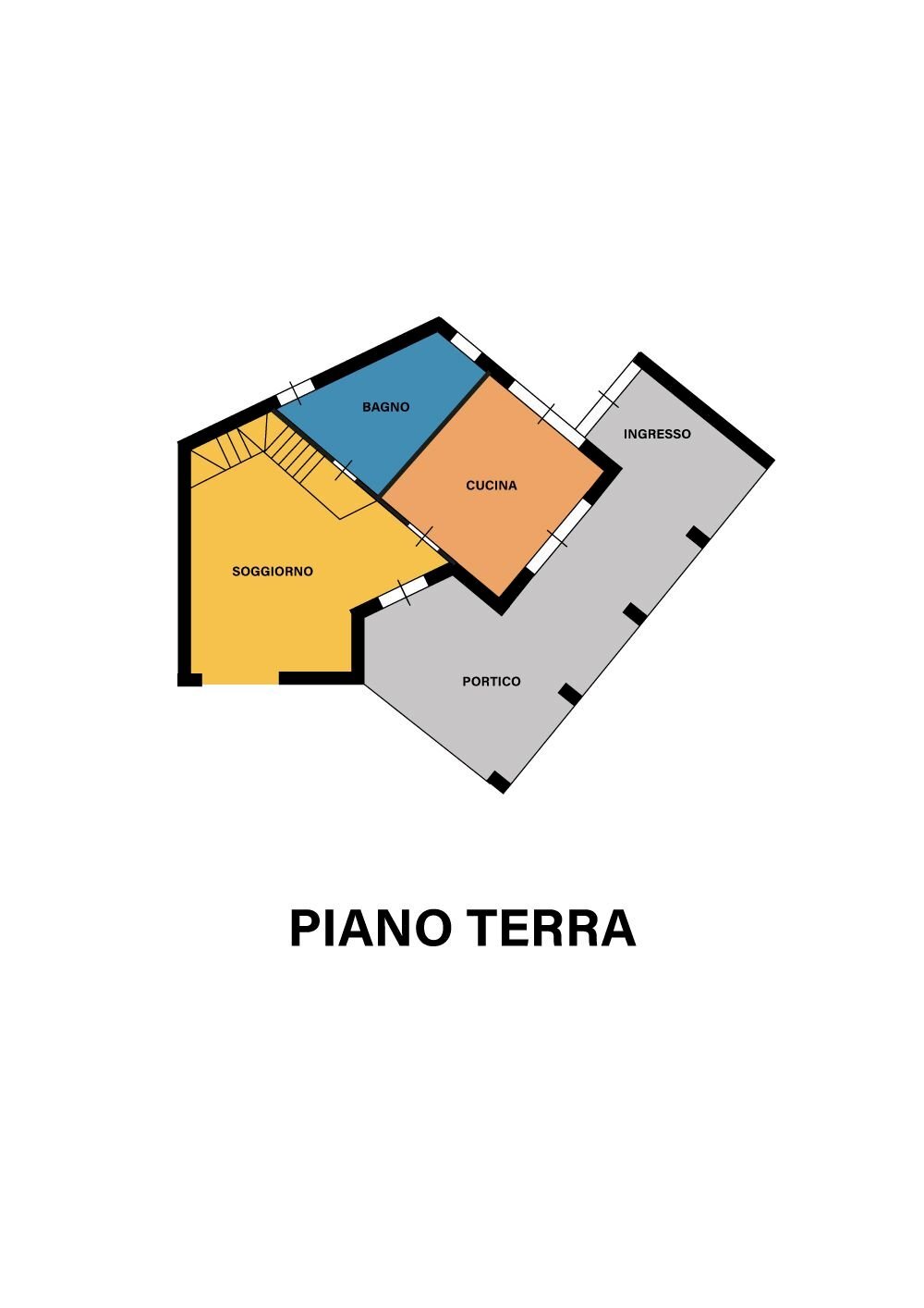 Villa via del Tesoro, Forlì - floor plans 1