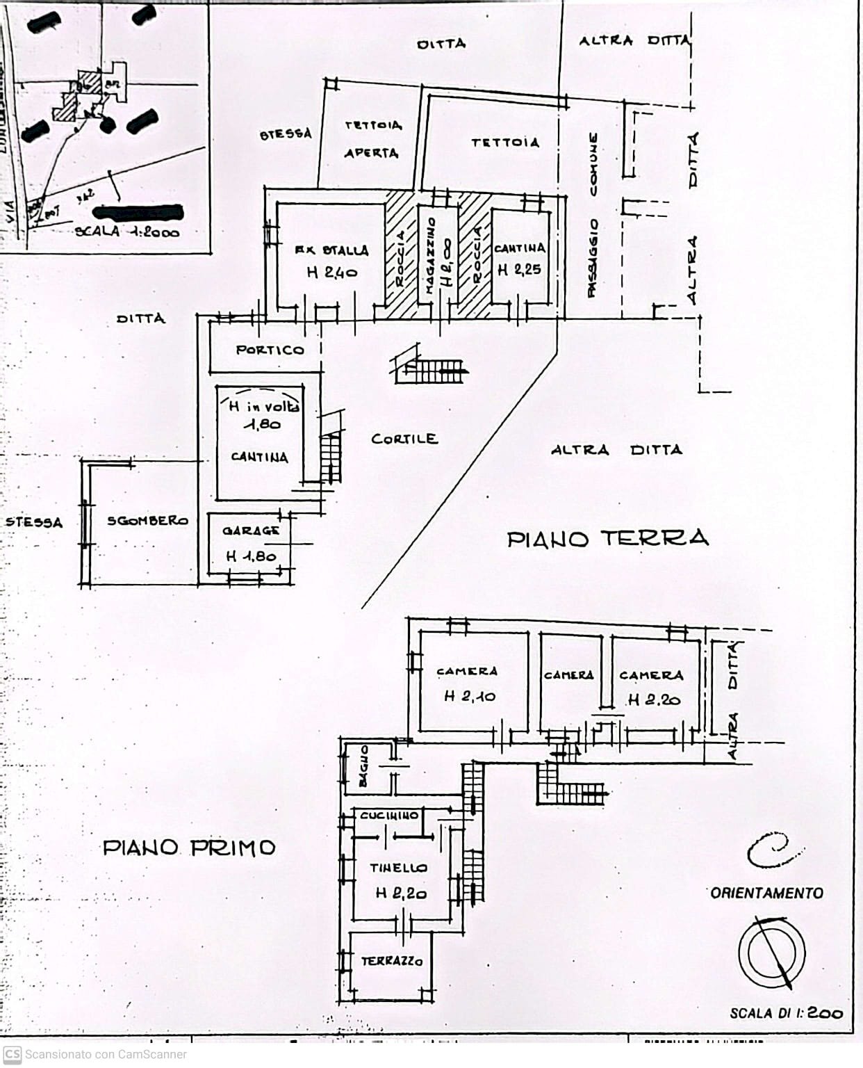 Casa semi indipendente Via Lungaserra, 85, Barge - planimetria 1