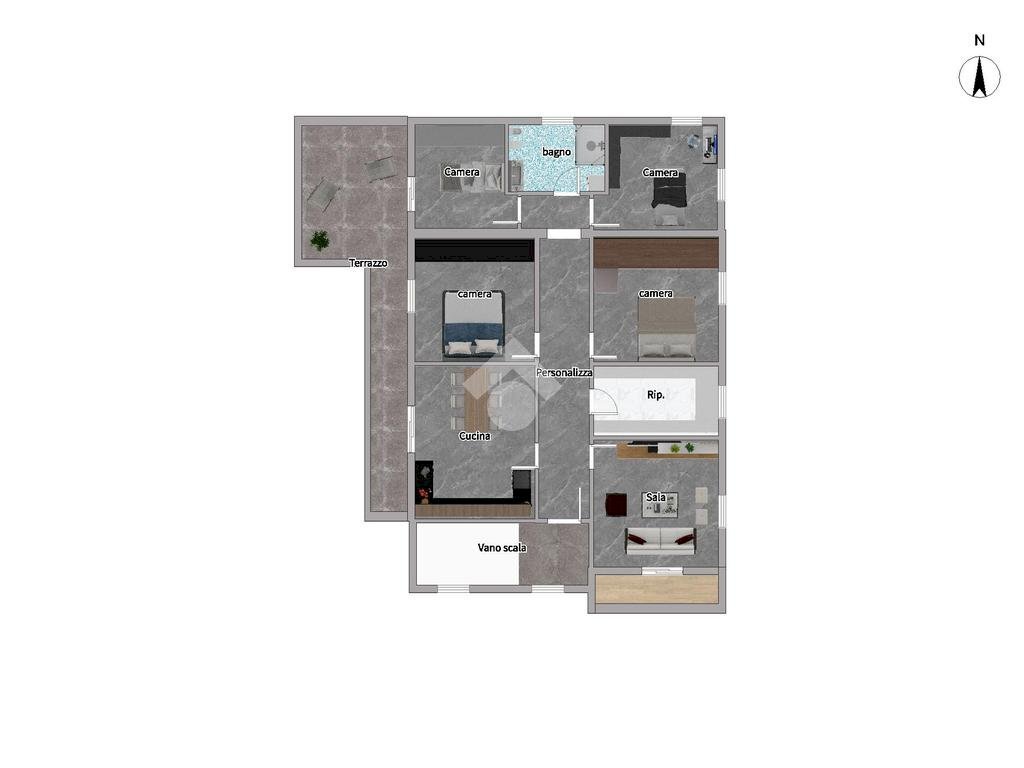 Appartamento Via risorgimento, Castenaso - planimetria 1