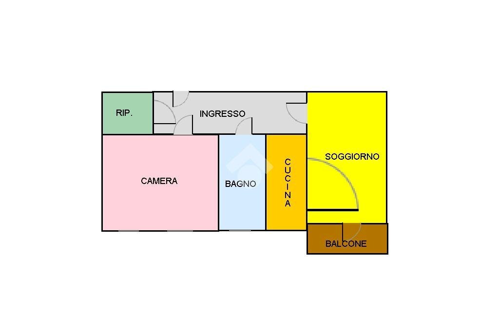 Bilocale Via gazzera, Ciriè - planimetria 1