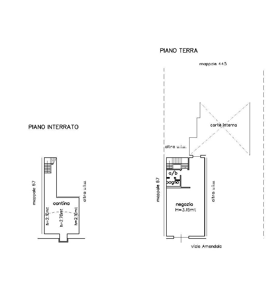 planimetria - Locale Commerciale viale Giovanni Amendola, 15, Imola - planimetria 1